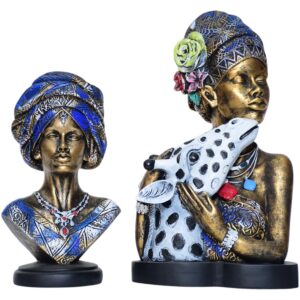 African Lady with Zefar (Set of 2)