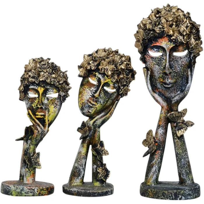 Butterfly Human Face (Set of 3)