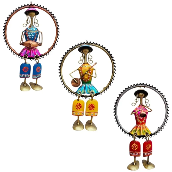 Hanging Mini Doll in Iron Ring