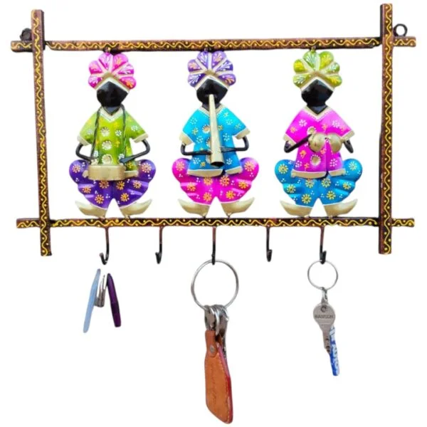 Iron Marwari Key Hanger Frame (Set of 3)