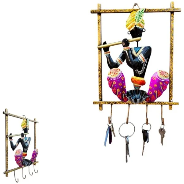 Iron Flower Krishna Key Hanger Frame