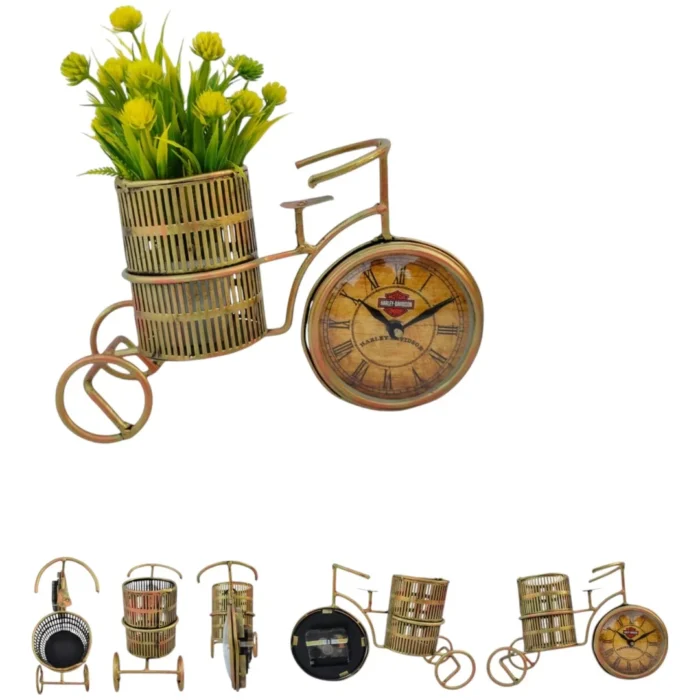Iron U Handle Tokri Cycle Clock